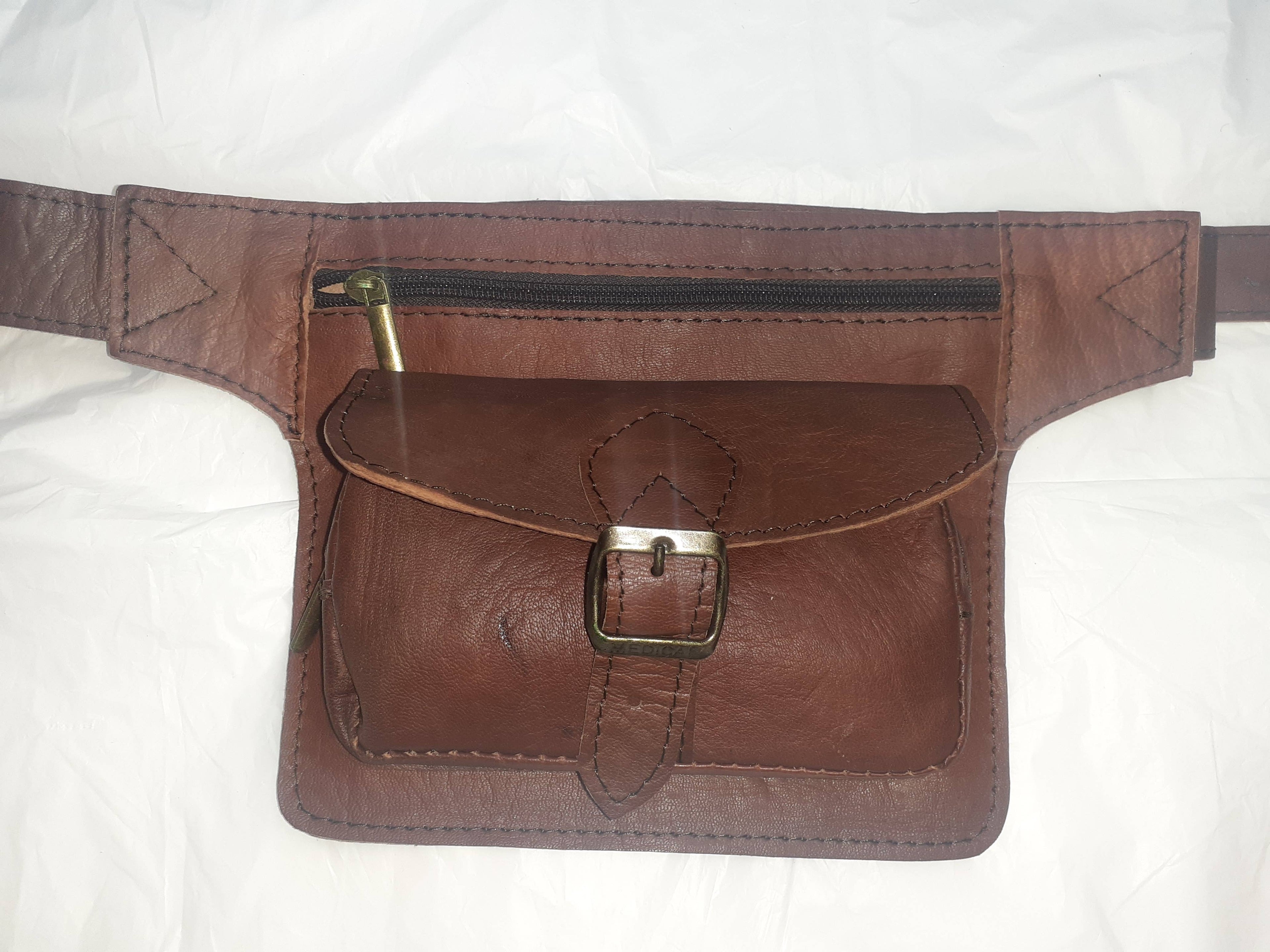 Riñonera camel hebilla Fez