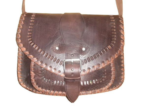 Bolso ovalado hebilla  combinado