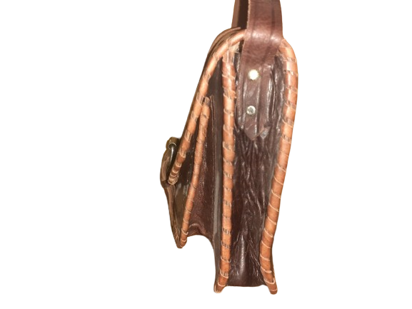 Bolso ovalado hebilla  combinado