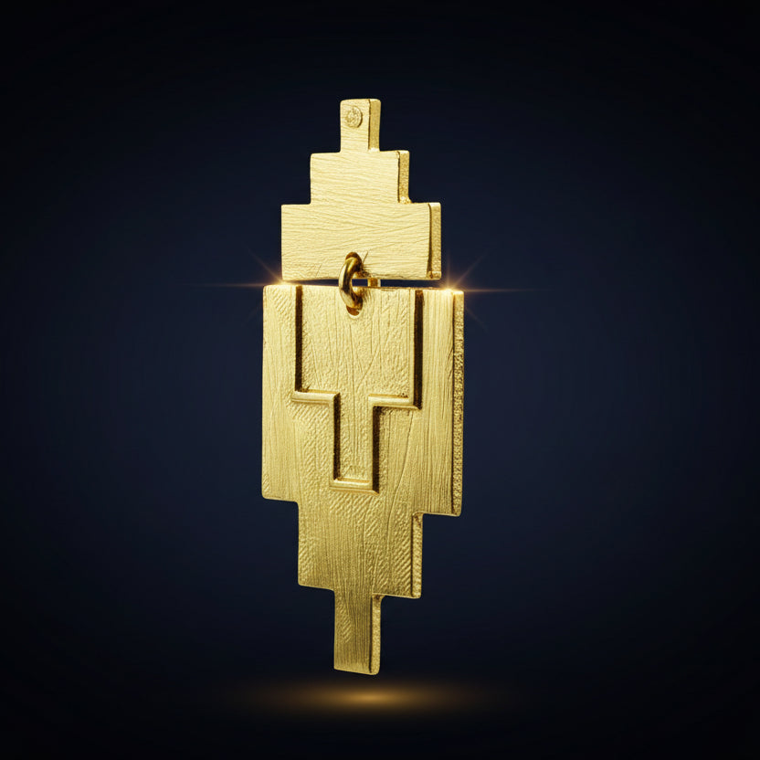 KAVANAGH gold-plated earrings - A design with character