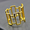 Anillo CHICAGO chapado en oro