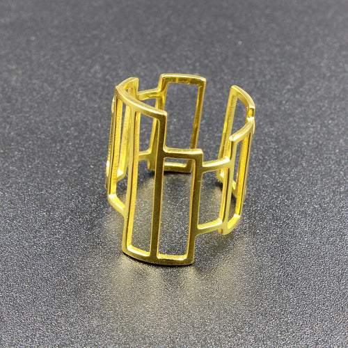 Anillo CHICAGO chapado en oro